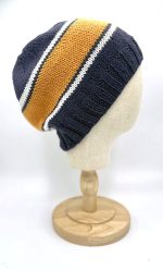 Tennessee Vols Hand knit Beanie – Smokey Gray & Orange Edition, 100% Wool - Image 2