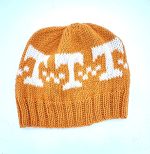 Vols Hand-Knit Power T Beanie – Game Day Classic, 100% Wool - Image 2