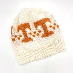 Vols Hand-Knit Power T Beanie – Game Day Classic, 100% Wool