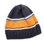 Tennessee Vols Hand knit Beanie – Smokey Gray & Orange Edition, 100% Wool