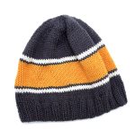 Tennessee Vols Hand knit Beanie – Smokey Gray & Orange Edition, 100% Wool