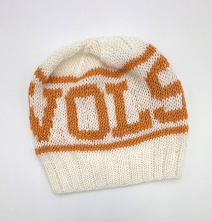 Hand-knit VOLS Hat – Bold, Bright & Full of Tennessee Spirit