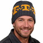 Vols Hand-Knit Power T Beanie – Game Day Classic, 100% Wool